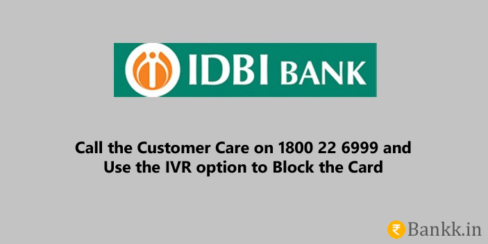 Steps to Block IDBI Bank ATM Card