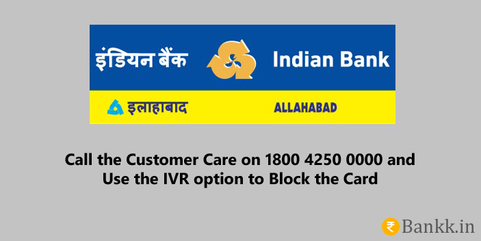Steps to Block Indian Bank ATM Card