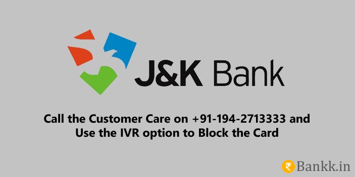 Steps to Block Jammu and Kashmir Bank ATM Card