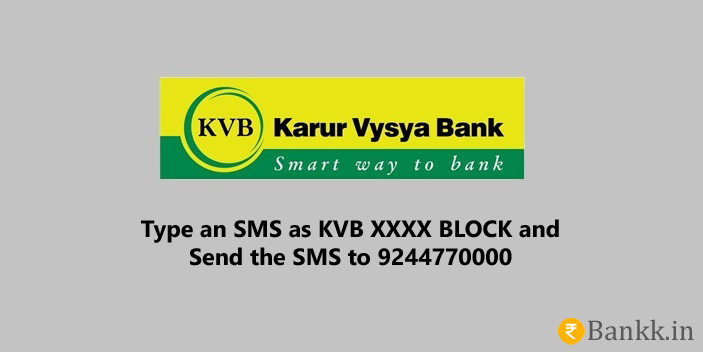Steps to Block Karur Vysya Bank ATM Card