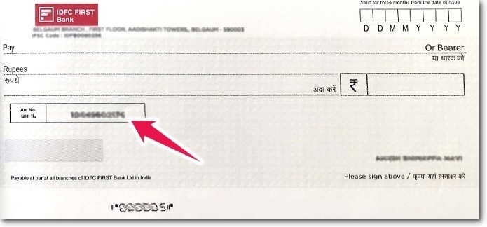 Using Cheque Book