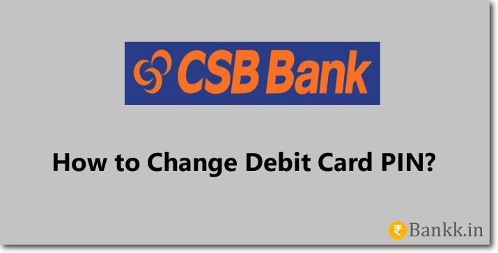 CSB Bank Debit Card PIN