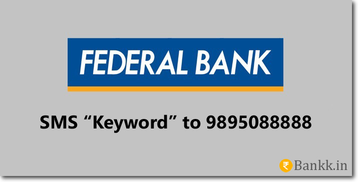Federal Bank SMS Banking Keywords