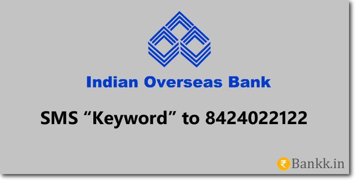 Indian Overseas Bank SMS Banking Keywords