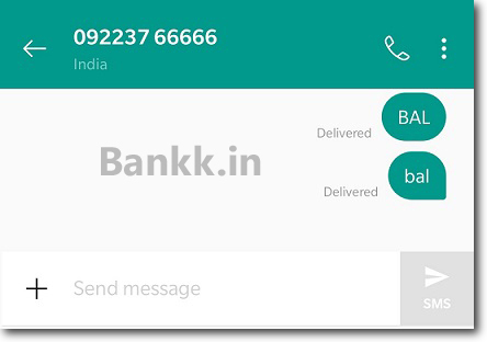 State Bank of India SMS Banking Keyword Sent in All Capital and All Small Letters