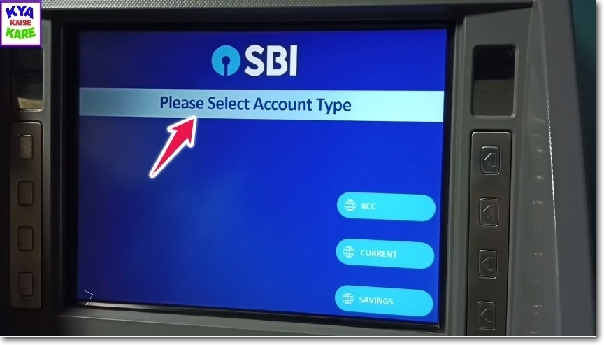 Select the type of your Bank Account