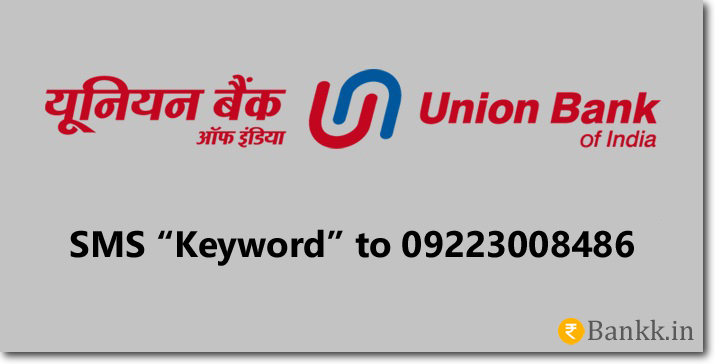 Union Bank of India SMS Banking Keywords