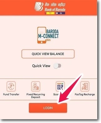Login into Bank of Baroda Mobile Banking App