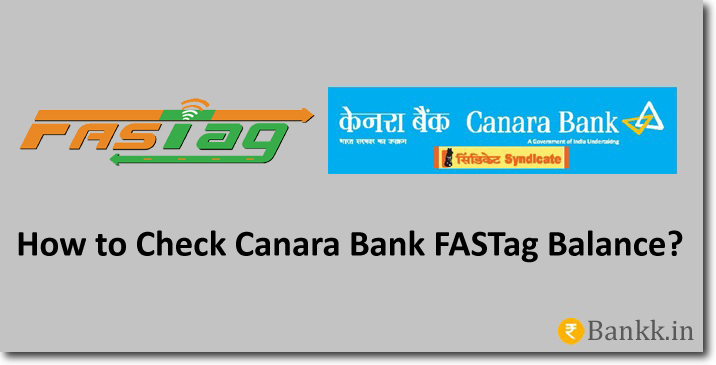 Canara Bank FASTag Balance