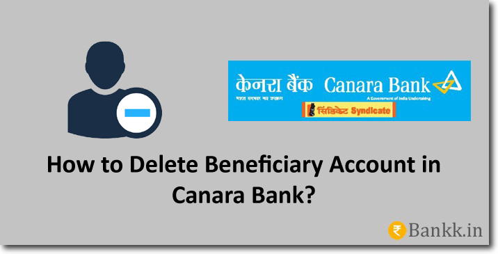 Delete Beneficiary Account in Canara Bank